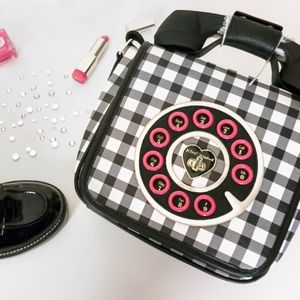 Betsey Johnson Off the Hook Crossbody Call me